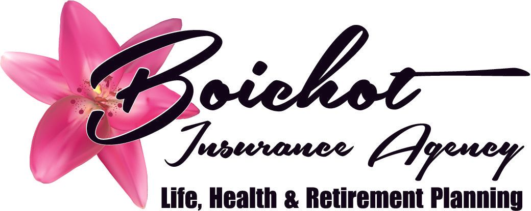Logo with pink flower,