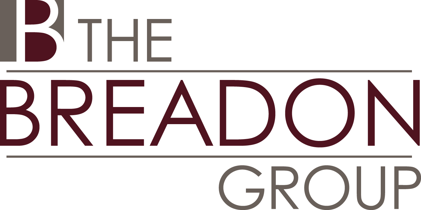 Logo of The BREADON GROUP, with a maroon and grey color scheme.