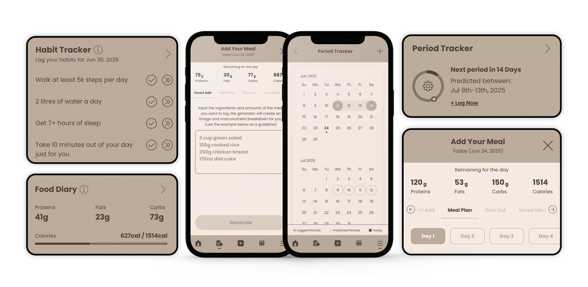 A set of smartphones with empty screens on a white background.