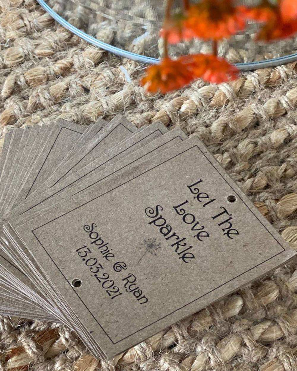 Let The Love Sparkle Silver Cards for the Sparkler Buckets — Vintage La Belle In Mount Hutton NSW