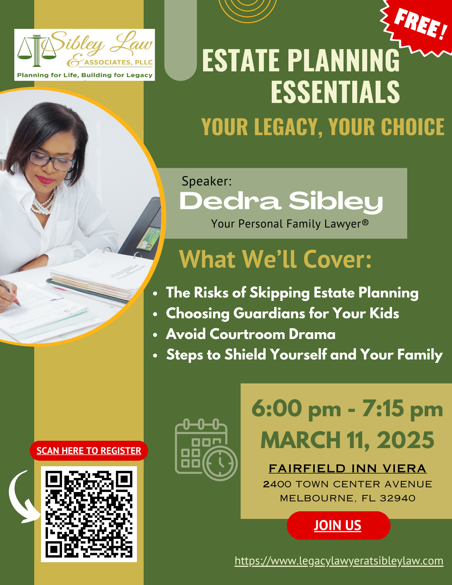 A poster for estate planning essentials your legacy , your choice