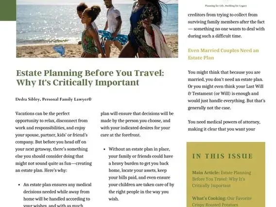 Estate planning before you travel why it 's critically important