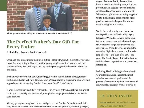 A flyer for the perfect father 's day gift for every father
