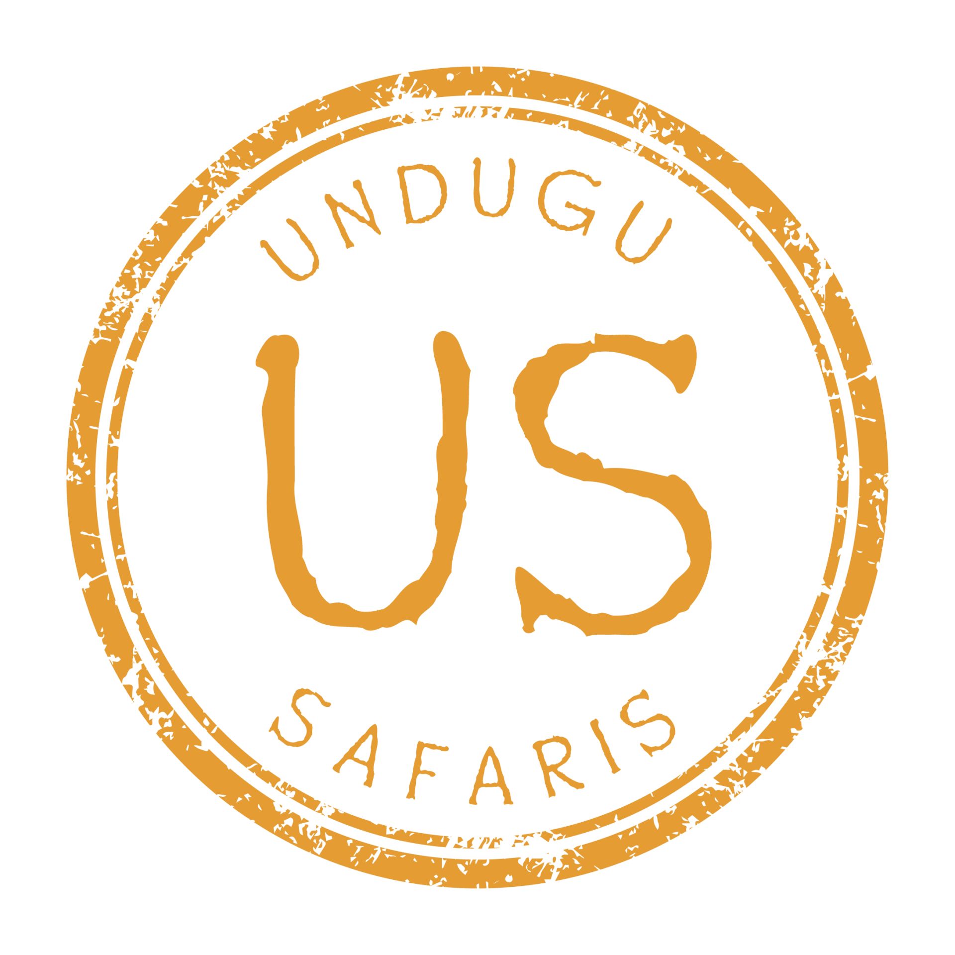 A stamp that says ' undugu safaris ' on it