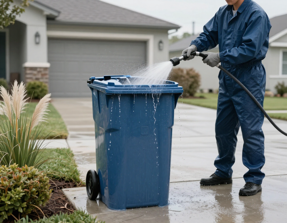 Residential bin cleaning service