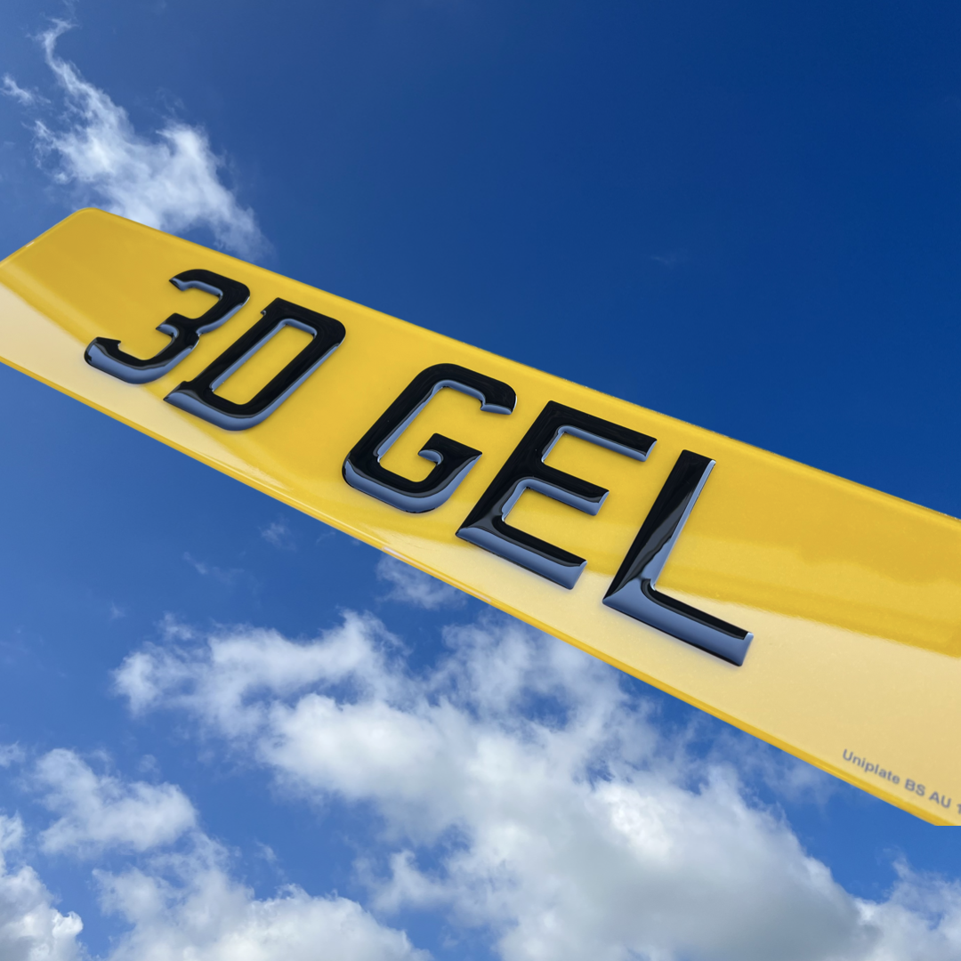 3D Gel Number Plates