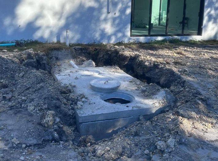 Abandoned septic tank in Miami