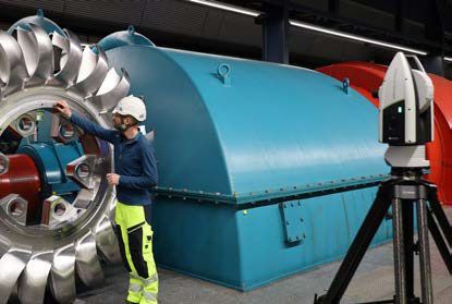 ingénieur en plein contrôle métrologique