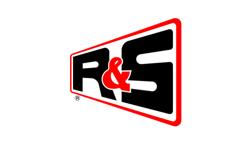 R&S garage door company logo