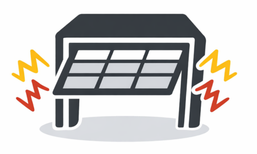 Noisy garage door opener making grinding or rattling sounds