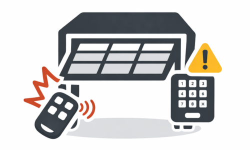 Garage door reversing suddenly while closing due to safety issue