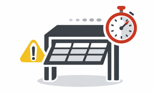 Garage door opener slow to respond when opening or closing