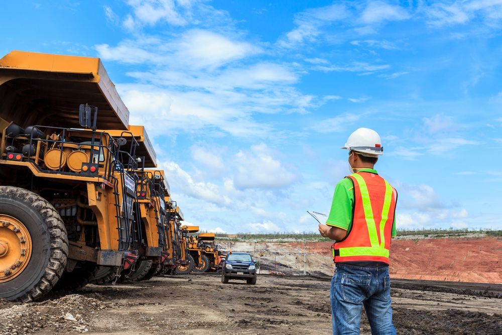 Mining Trucks Being Inspected — KBX Mechanical In Emerald, QLD