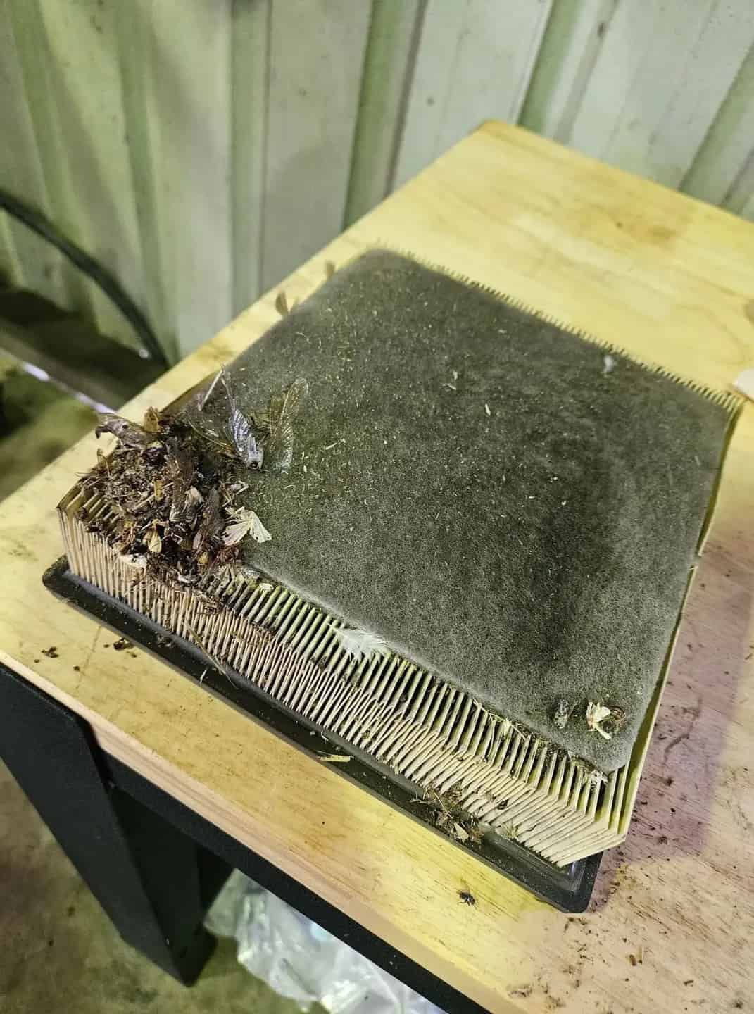 A Piece Of Foam Is Sitting On Top Of A Wooden Table — KBX Mechanical In Mackay, QLD