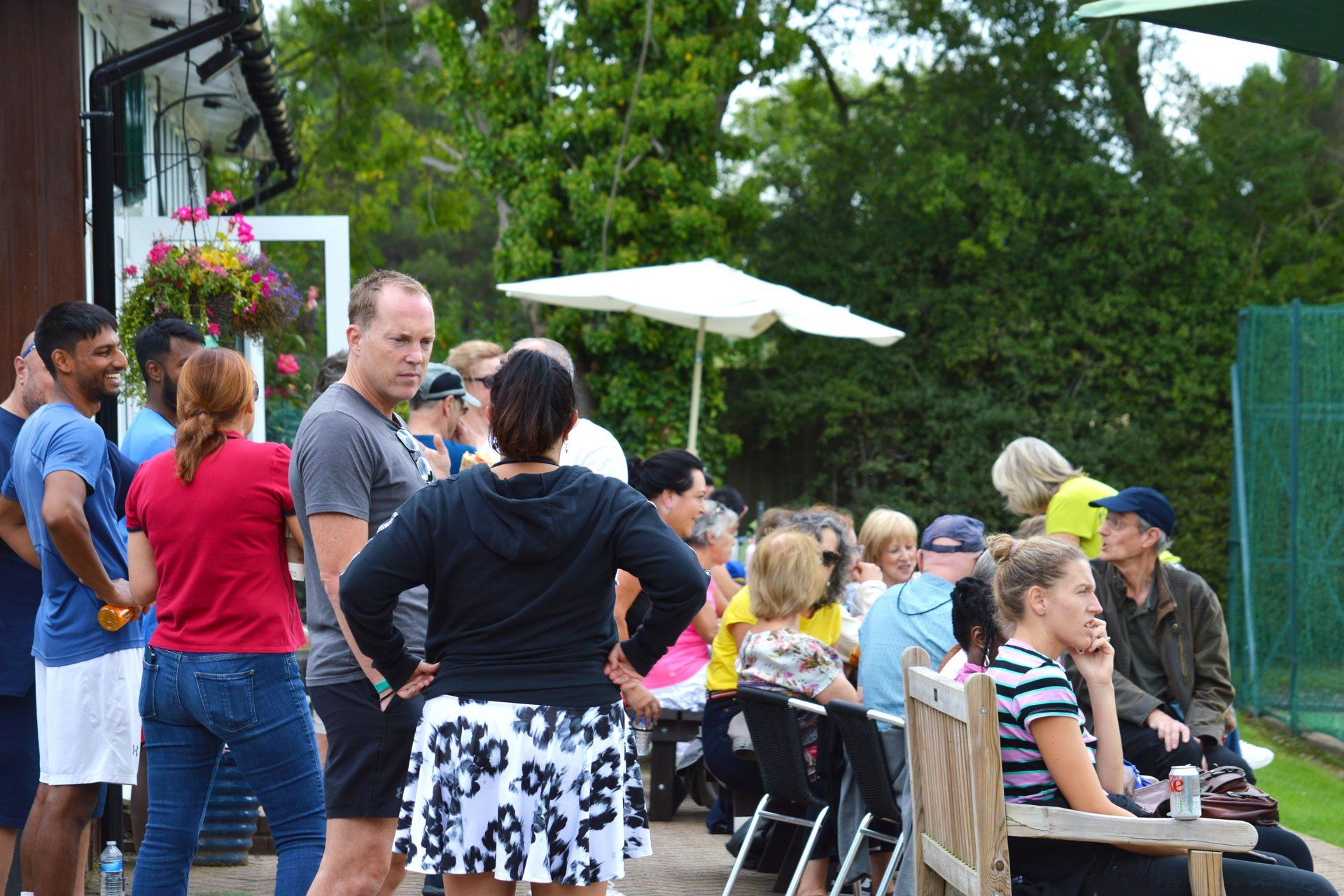 An image of the clubhouse at Pinner Lawn Tennis Club