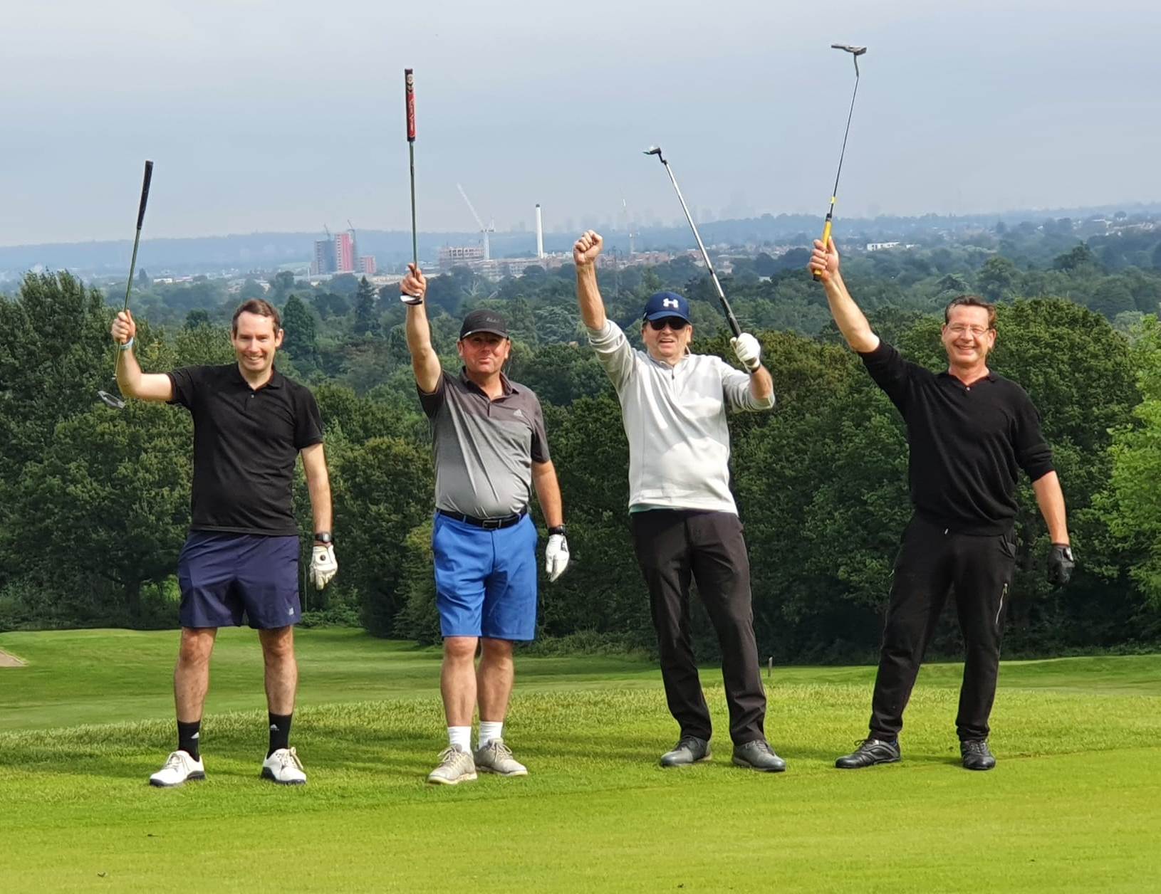An image of Pinner Lawn Tennis Club members playing golf