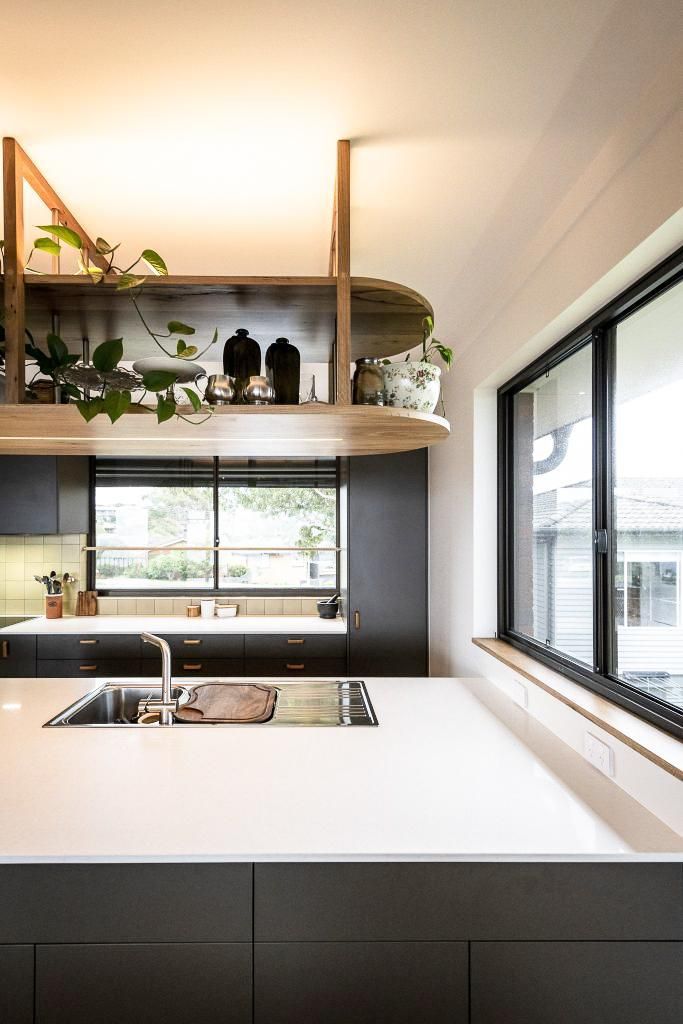 A Kitchen With A Sink , Stove , And Window — Viison Kitchens & Joinery Forster In Wingham, NSW