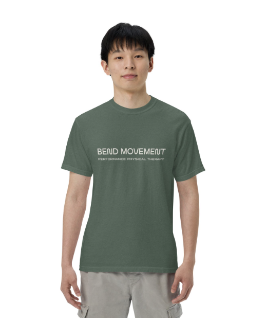 A black sweatshirt with the words bend movement on it