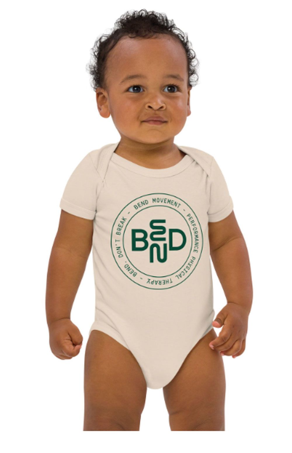 A red bandana that says bend movement on it