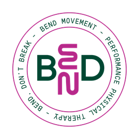 A logo for a company called bend movement performance physical therapy.