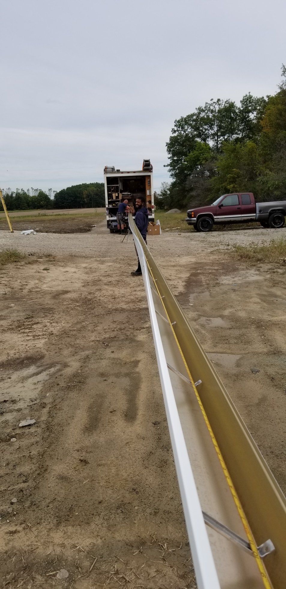 Long seamless gutters