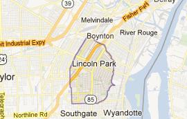 Lincoln Park Michigan map