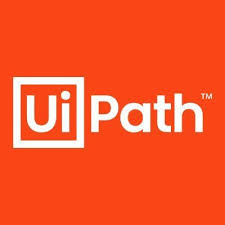 The uipath logo is on a red background.