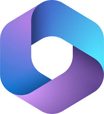 A blue and purple hexagon with a circle in the middle.