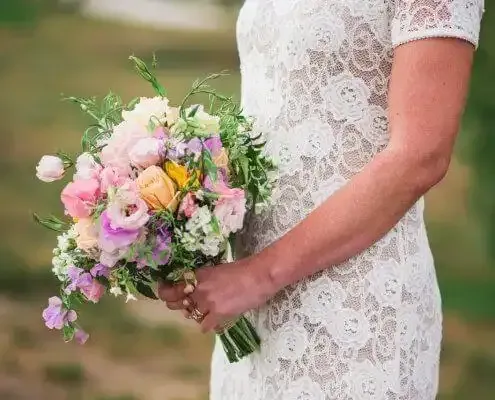 Wedding hand tied flowers Christchurch - Court Florist