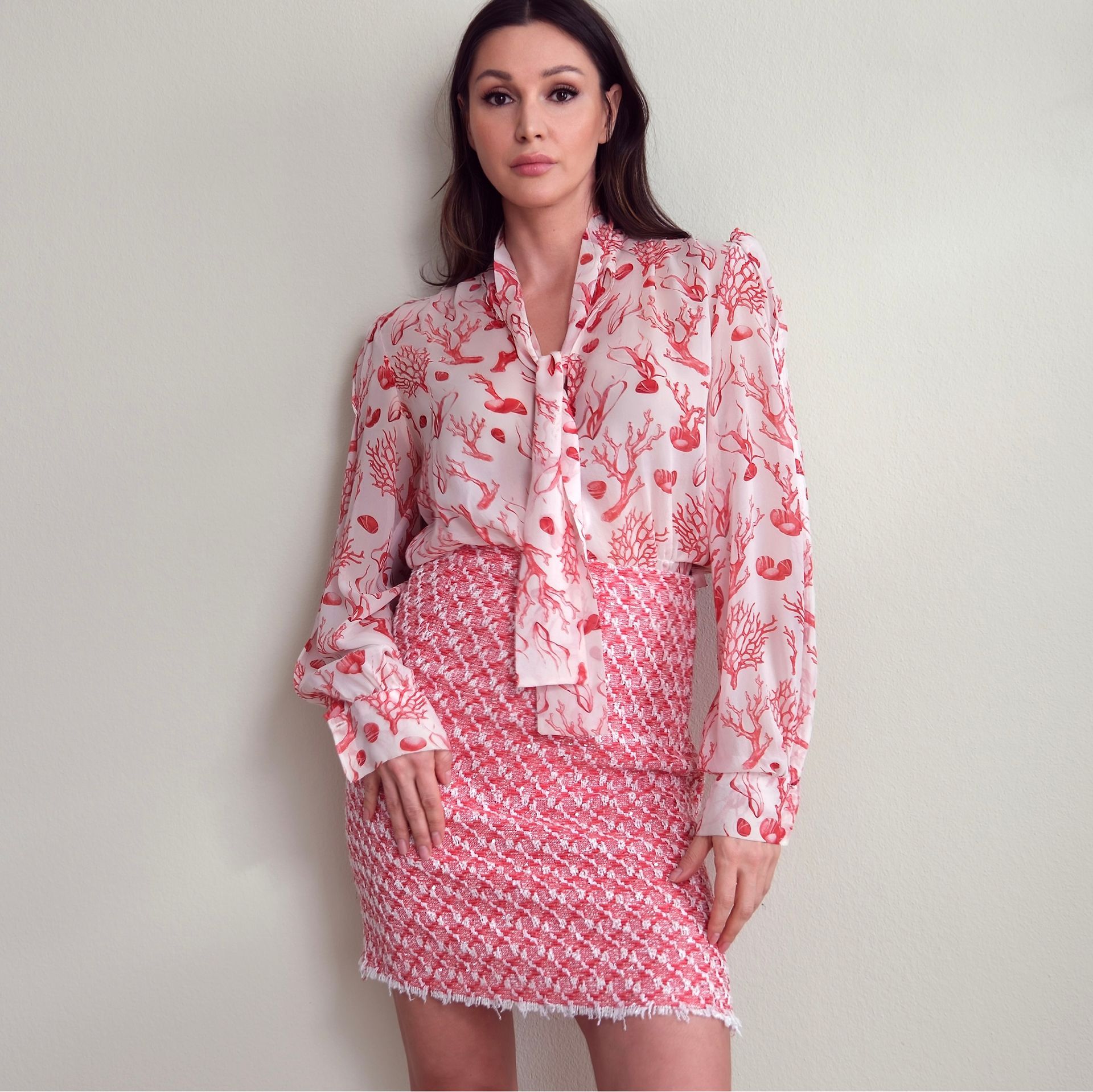 Jupe rose de printemps