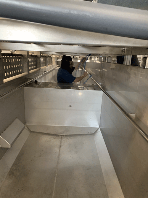 Worker Fixing The Wire On The Ceiling - Biglerville, PA - Matthew McDannell Electric