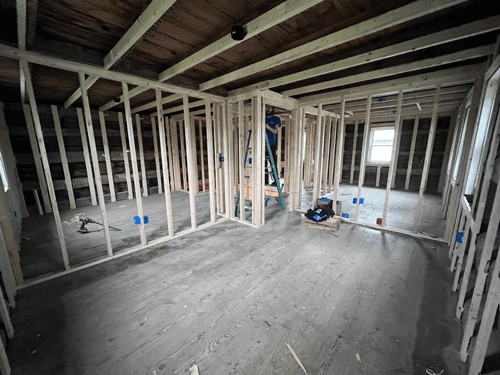 Worker Installing Outlet On The Home Renovation - Biglerville, PA - Matthew McDannell Electric