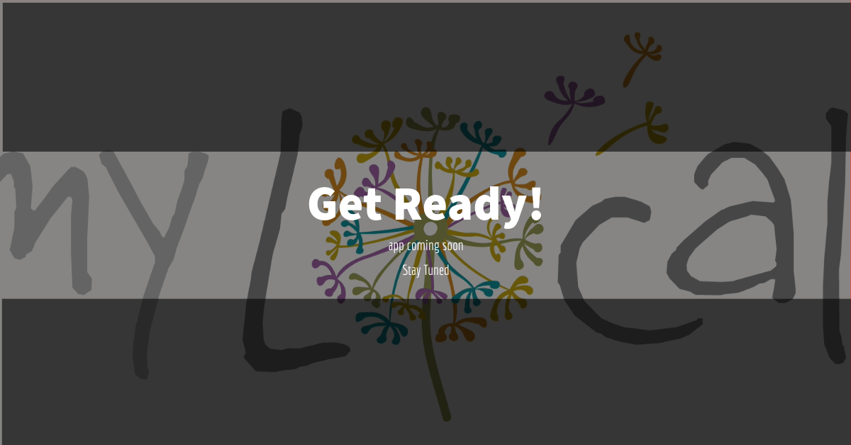 A sign that says get ready with a dandelion on it