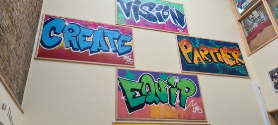 St. Michael's CE School Graffiti display