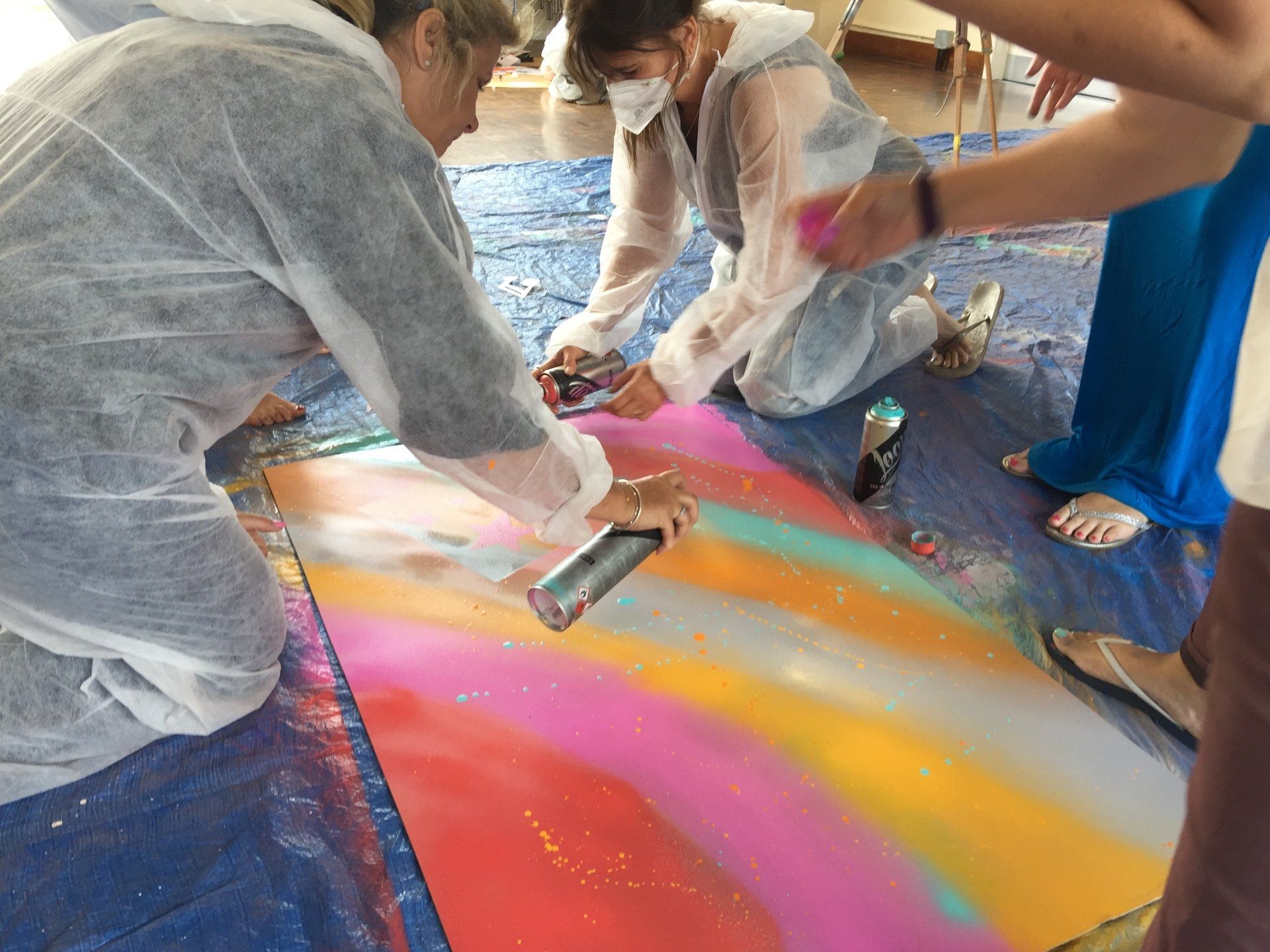 Spray Paint Team Building Graffiti