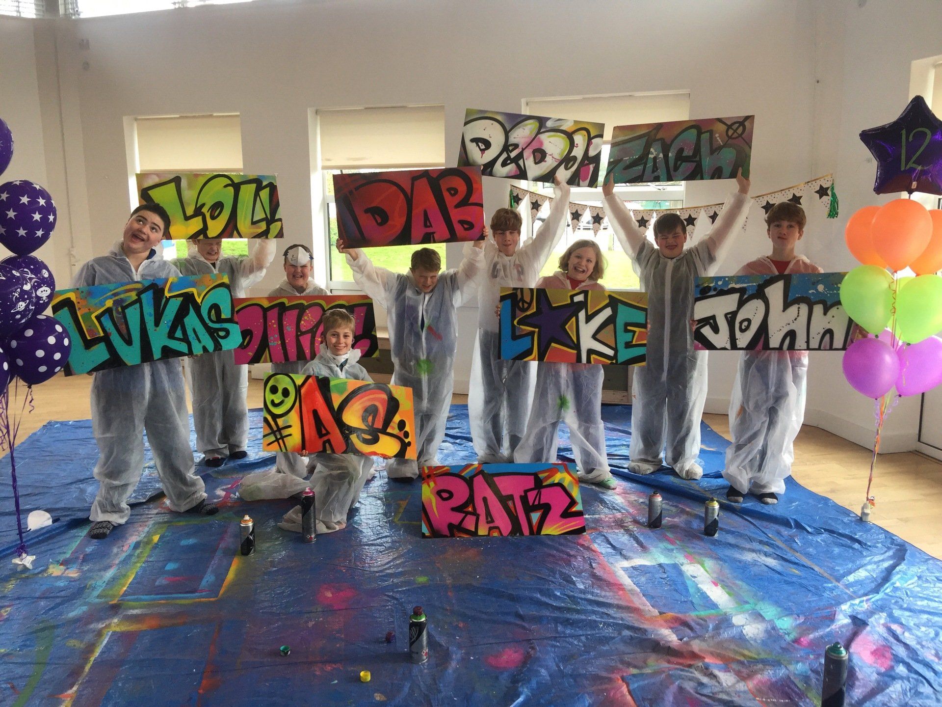 Smiling at Graffiti Stars Party