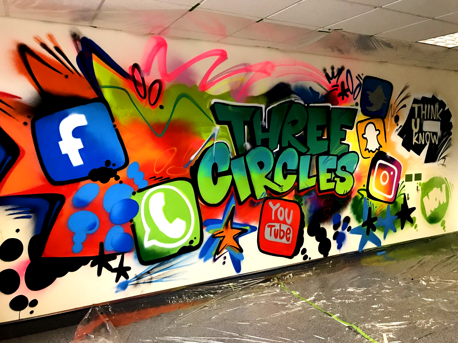 Graffiti workshop for Three Circles