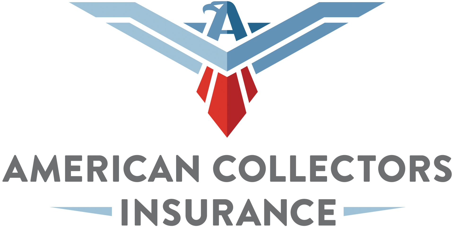 Logo for American Collectors Insurance featuring a stylized eagle with text.