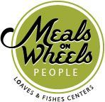 The logo for meals on wheels people loaves & fishes centers.