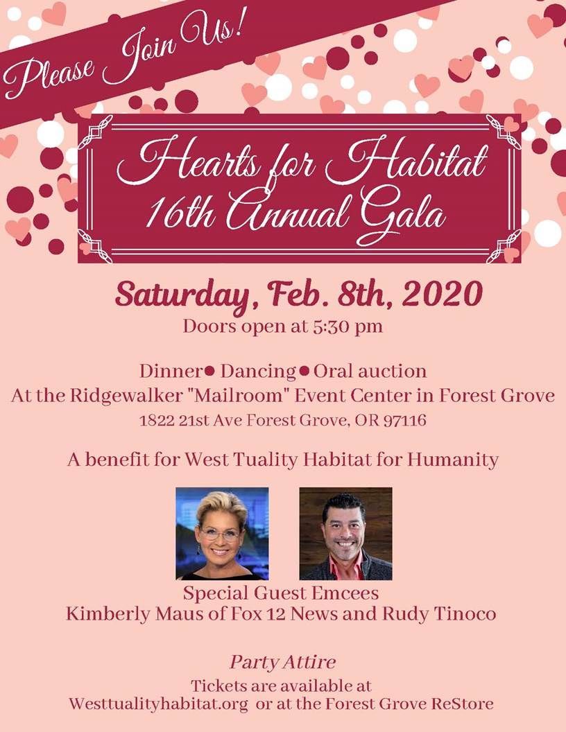 A flyer for the 16th annual gala on saturday , february 8th , 2020