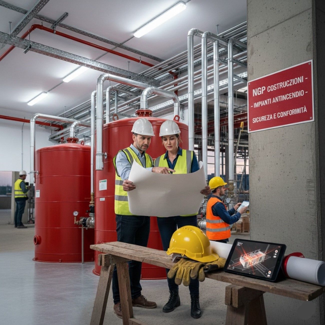 Lucide lampade a sospensione in metallo appese a un soffitto bianco.