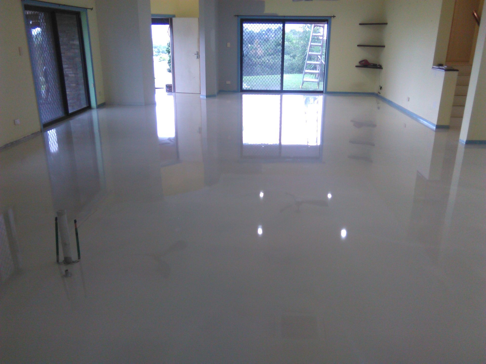 White Epoxy Flooring — Australian Epoxy Floors in Rockhampton, QLD