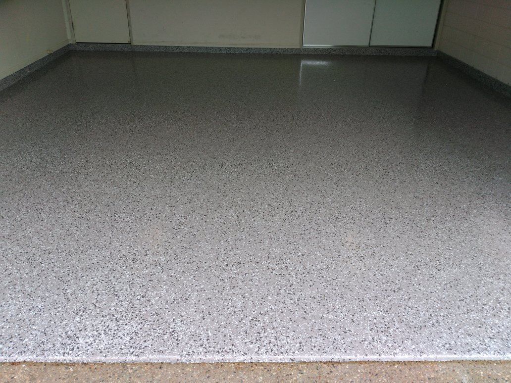 Polished Concrete Floor in a Room. Gray — Australian Epoxy Floors in Emerald, QLD