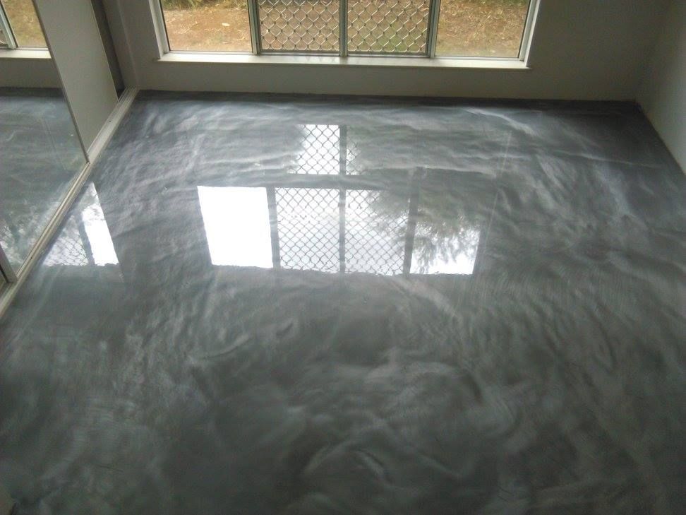 Metallic Gray Epoxy Flooring — Australian Epoxy Floors in Rockhampton, QLD