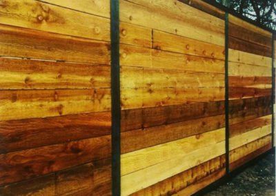 Custom Cut Timber Fence