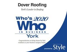 Who's Who in Business 2020 — Mount Wolf, PA — Dover Roofing Services