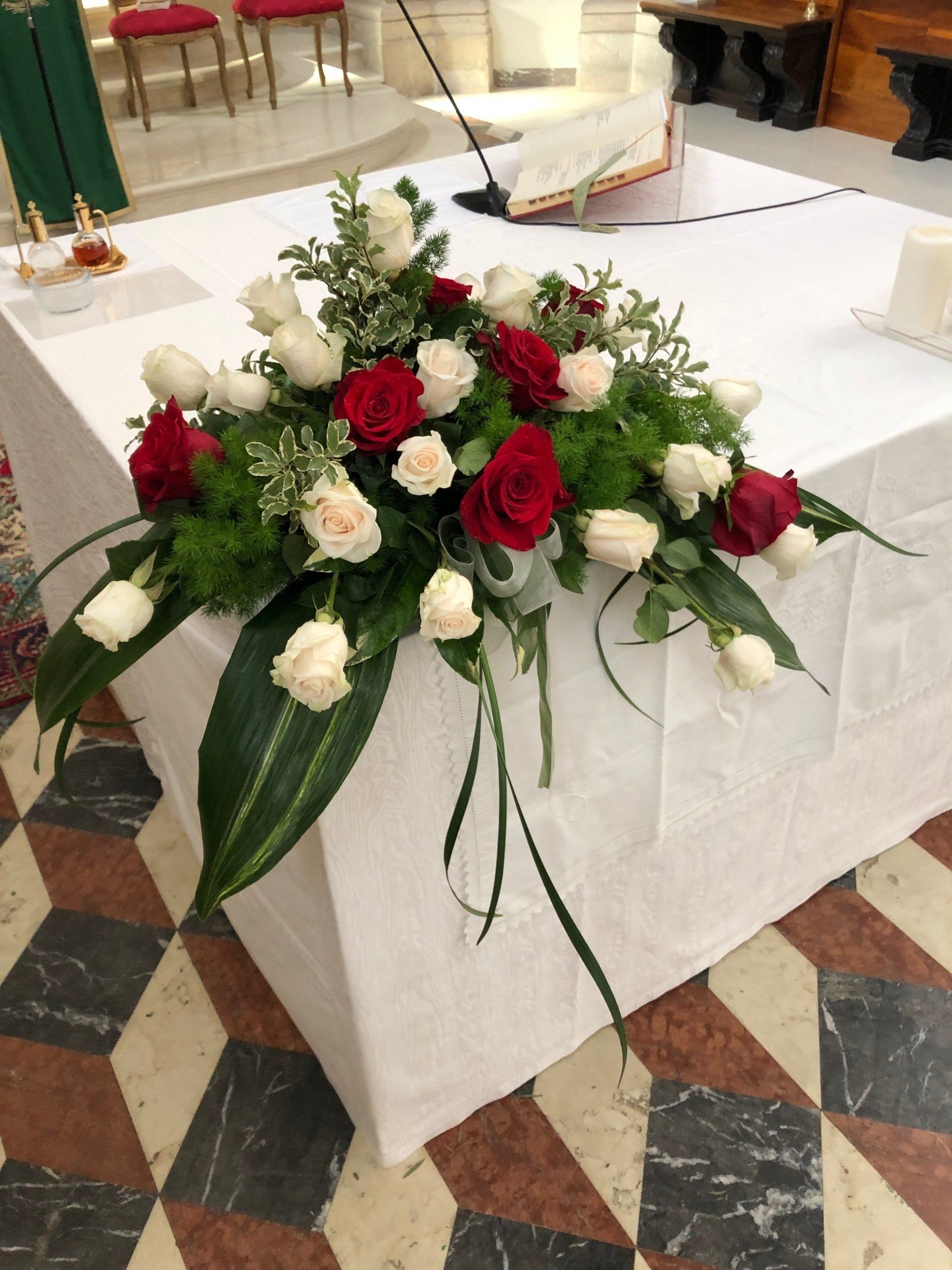 corona di fiori per funerali