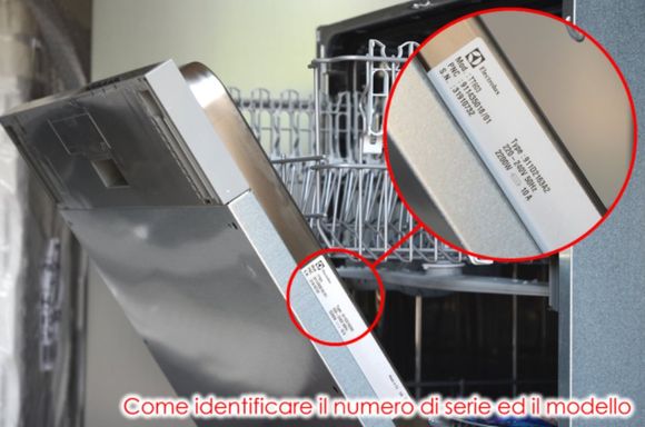 Etichetta identificativa lavastoviglie