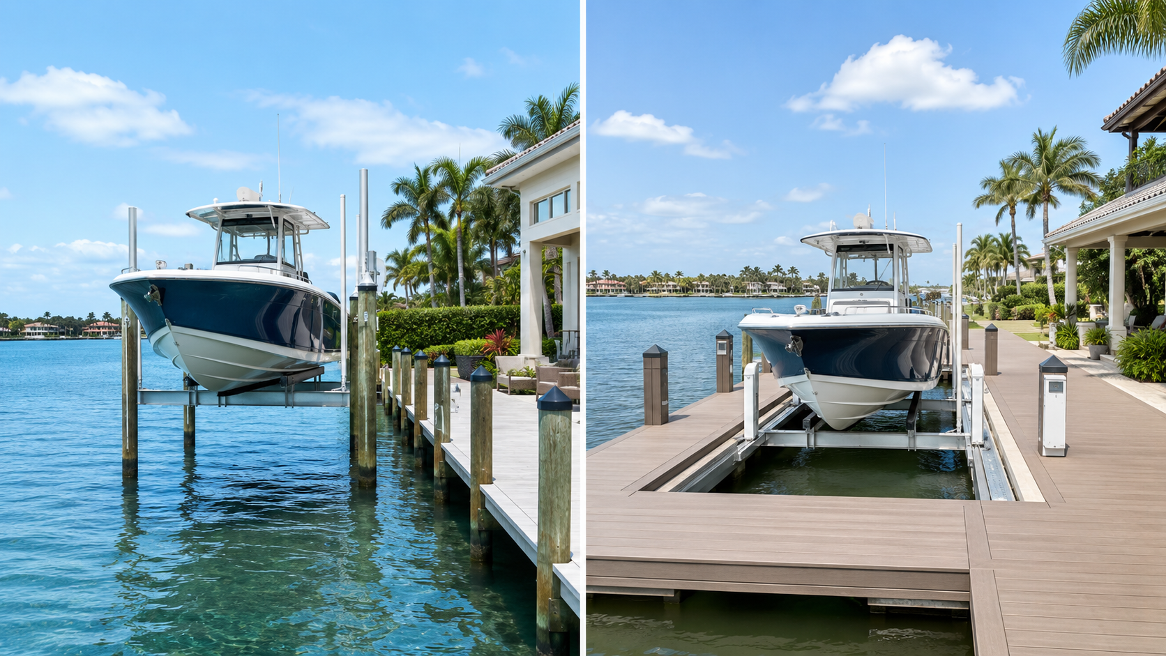 boat lift vs dock lift comparison for boat owners