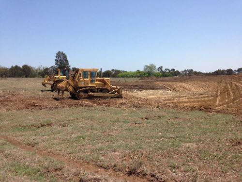 Excavator on Site — Greg Thompson Earthmoving in Pink Lily, QLD